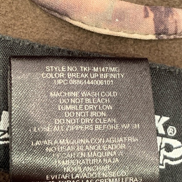 Mossy Oak Break Up Infinity Camo Jacket Size Medium - Picture 4 of 9